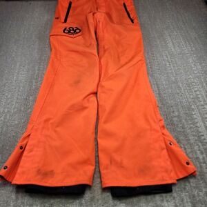 686 Authentic Snow Board pants Men Medium Infidry 10000 Waterproof Ski Hi Vis